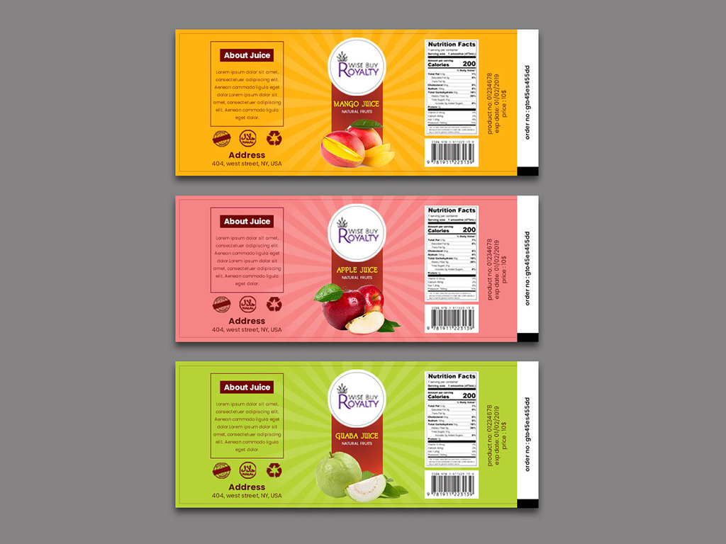 Label design 1 Label design